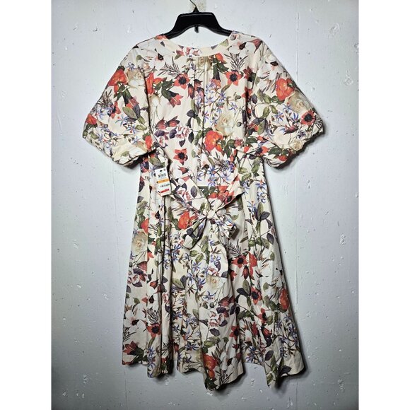 INC International Concepts Floral Midi Dress Plus 4X Boho Cottage Whimsical NWT - Picture 2 of 12